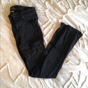 Black American eagle skinny jeans